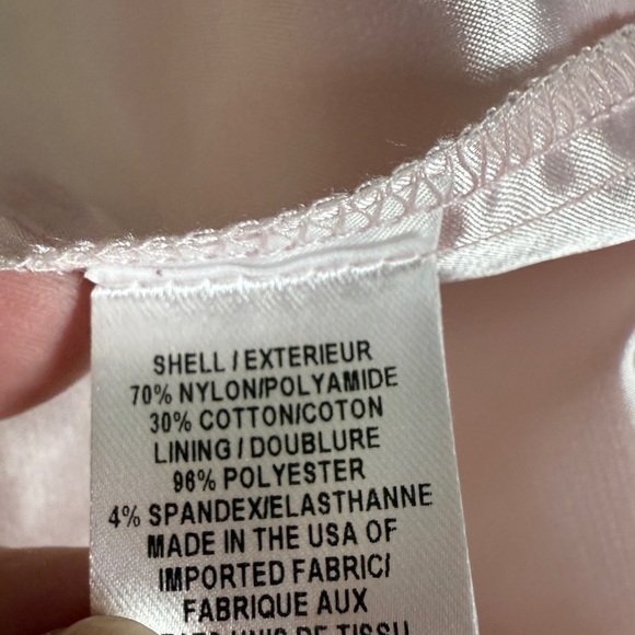 Milly Women's Midi Light Pink Lace Pencil Skirt with a Black Waistband - 2 - Picture 4 of 8